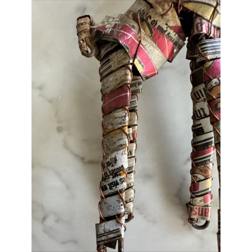 Giraffe Aluminum Can African Art Sculpture Safari 9 In - Picture 7 of 16